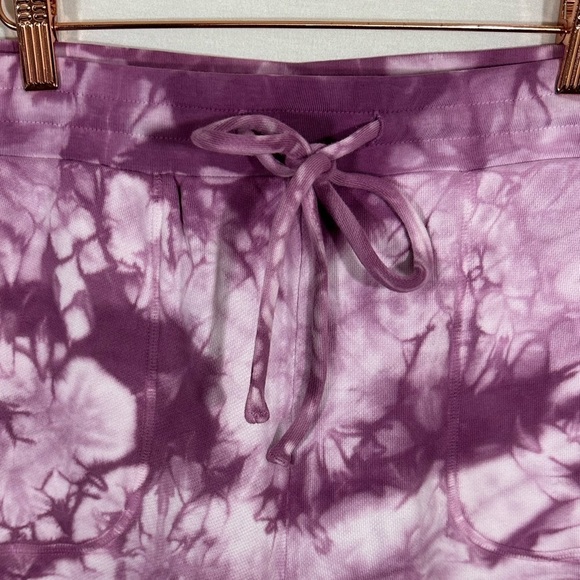 TORRID French Terry Crop Active Jogger 100% Cotton Fuchsia Tie Dye Size 1X - Picture 4 of 12